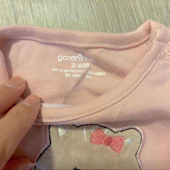 Garanimals & Small Wonders baby girl long sleeved pink onesies 2 pack size 3-6M - Picture 3 of 8